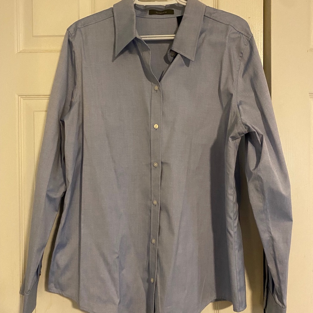 Liz Claiborne Women's Dress Shirt in Blue, size 16 NWT